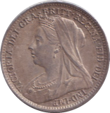 1895 THREEPENCE ( VF )