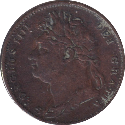 1821 FARTHING ( FINE )