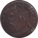 1821 FARTHING ( FINE )