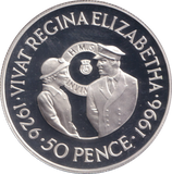 1996 SILVER PROOF FIFTY PENCE  FALKLAND ISLANDS