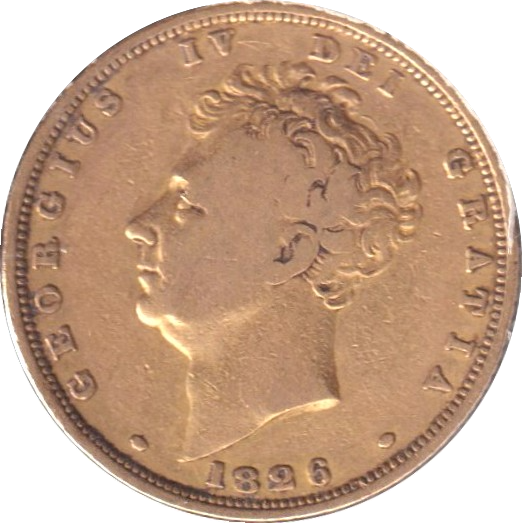 1826 GOLD SOVEREIGN ( FINE )