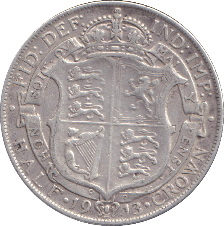 1913 HALFCROWN ( VF )