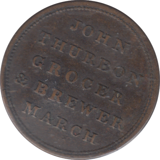 1827 MARSH FARTHING TOKEN
