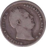 1834 SIXPENCE ( FINE )