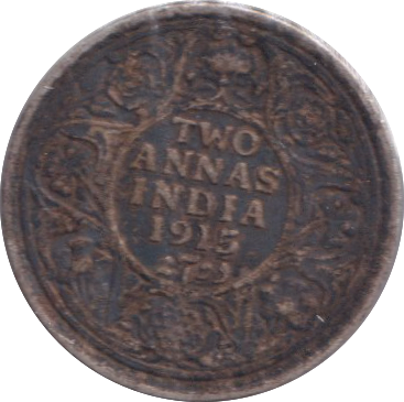 1915 TWO ANNAS INDIA