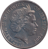 2002 THE GOLDEN JUBILEE FIVE POUND BAILIWICK OF JERSEY