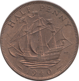 1940 HALF PENNY ( UNC )