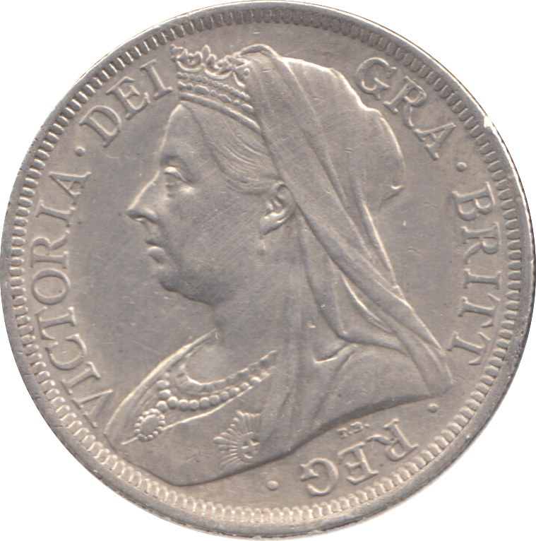 1901 HALFCROWN ( AUNC )