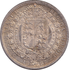 1887 HALFCROWN ( EF ) 1