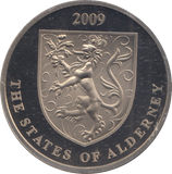 2009 JOHN WOODWARD FIVE POUND BAILIWICK OF GUERNSEY