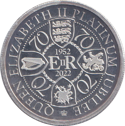 2022 SILVER PROOF ONE DOLLAR QUEEN ELIZABETH II PLATINUM JUBILEE