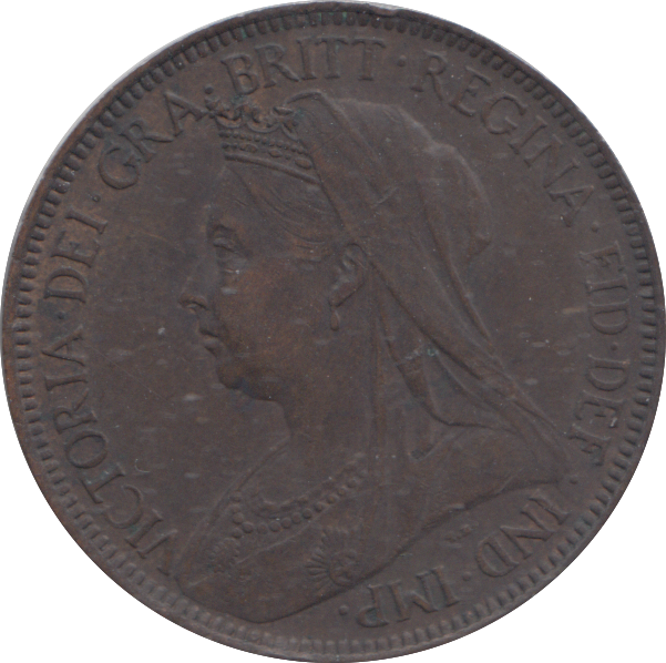 1900 HALF PENNY ( VF )