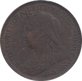 1900 HALF PENNY ( VF )