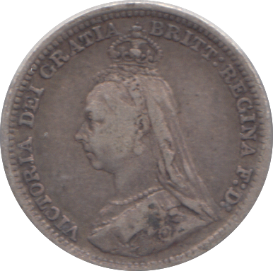 1891 THREEPENCE ( GF )
