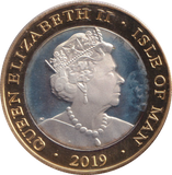 2019 SILVER PROOF THE GREAT CRUSADE SETS FORTH TWO POUNDS ISLE OF MAN