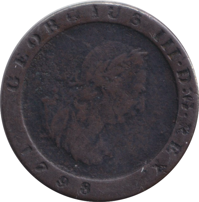 1798 HALF PENNY ISLE OF MAN