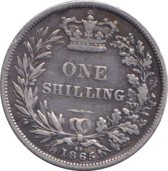 1865 SHILLING ( VF )