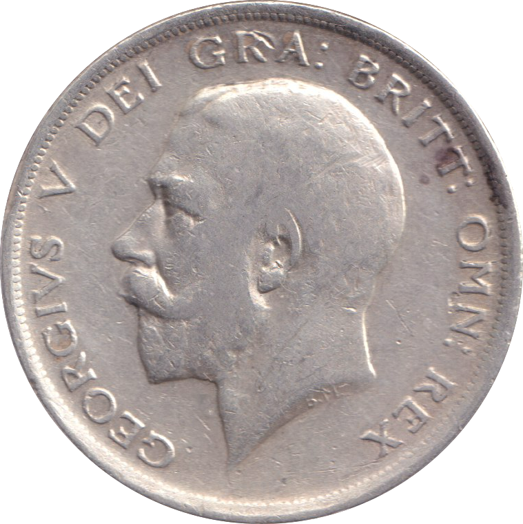 1916 HALF CROWN ( FINE )