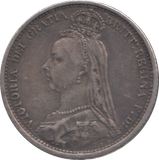 1887 SIX PENCE ( VF )