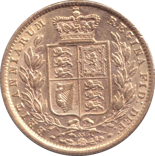 1872 GOLD SOVEREIGN ( AUNC )