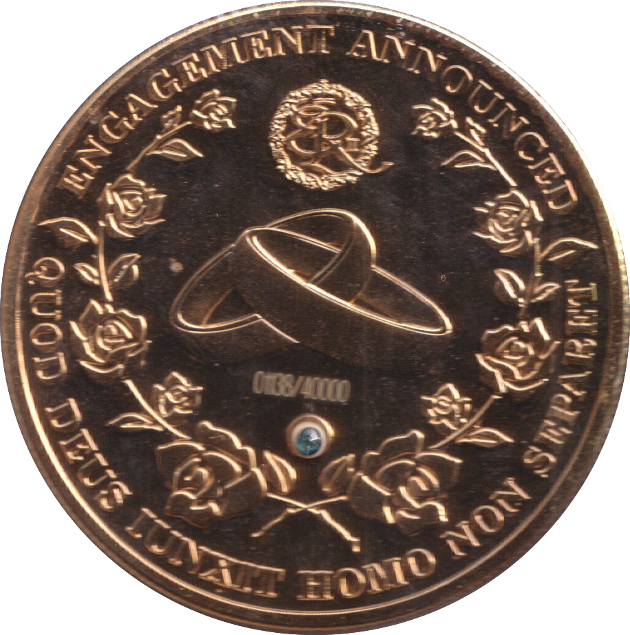 2010 MEDALLION PRICE WILLIAM AND CATHERINE MIDDLETON ENGAGEMENT