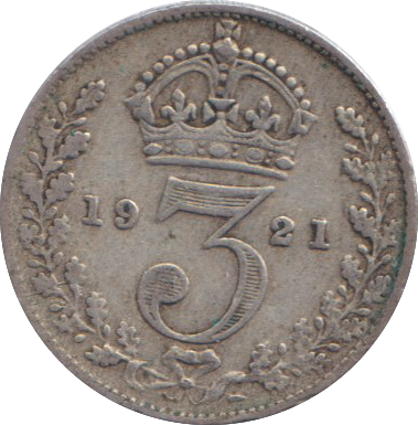 1921 THREEPENCE ( FINE )
