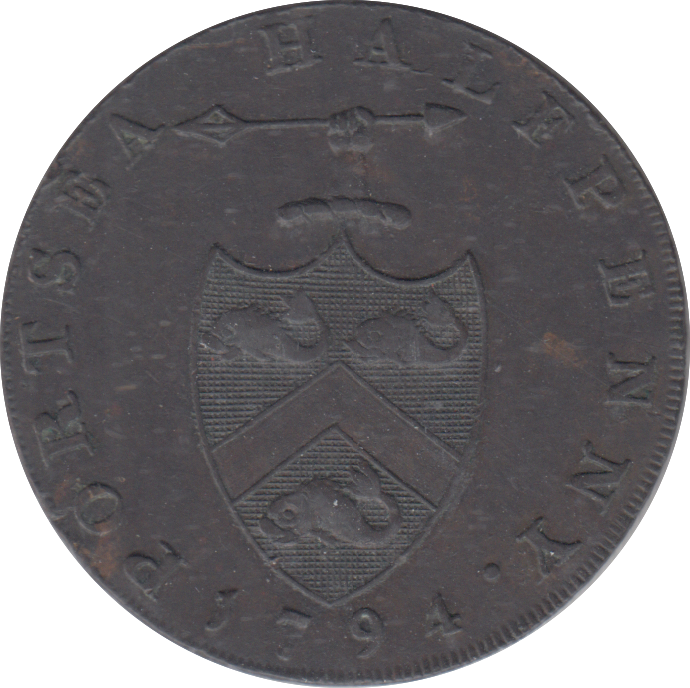 1794 PORTSEA HALFPENNY TOKEN