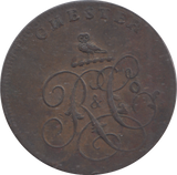 1794 CHESTER HALFPENNY TOKEN