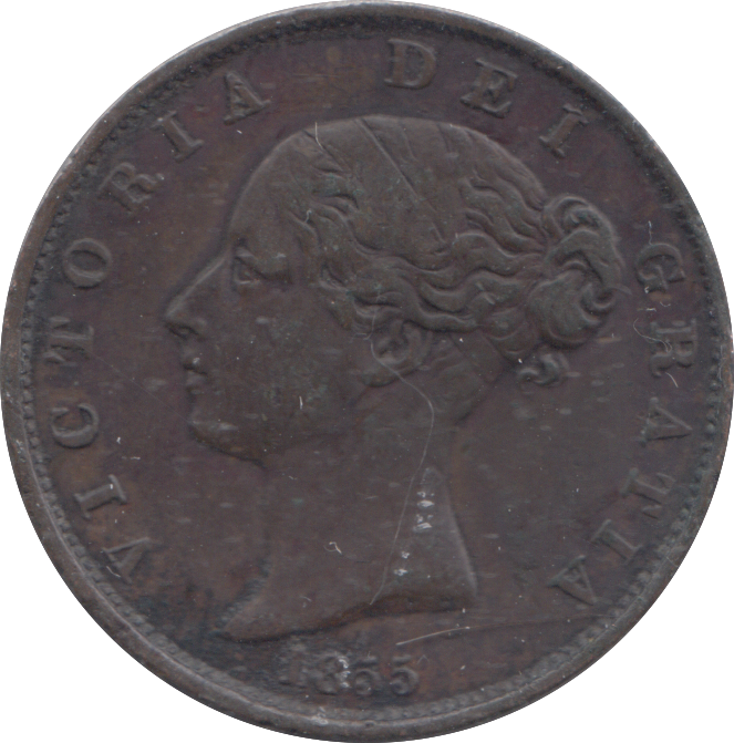 1855 HALFPENNY ( GVF )