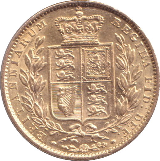 1863 GOLD SOVEREIGN ( GVF )