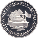 1996 SILVER PROOF TEN DOLLAR EAST CARIBBEAN STATES