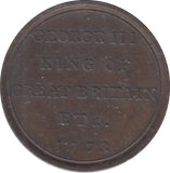 1773 GEORGE III MEDAL