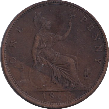 1866 PENNY ( FINE )