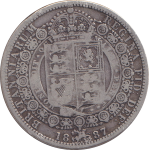 1887 HALFCROWN ( FINE ) 5