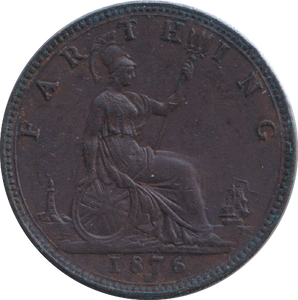 1876 FARTHING ( EF )