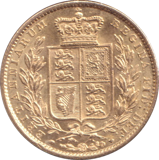 1849 GOLD SOVEREIGN ( EF )