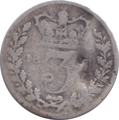 1861 THREEPENCE ( NF )