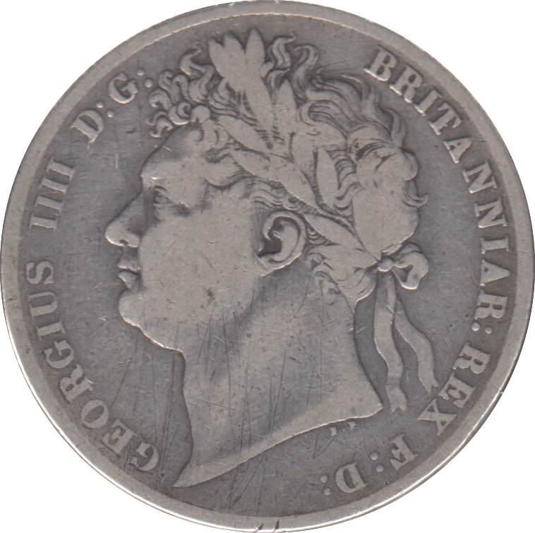 1824 HALFCROWN ( GF )
