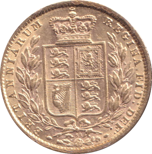 1872 GOLD SOVEREIGN ( GVF )