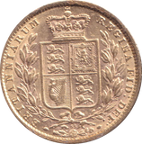 1872 GOLD SOVEREIGN ( GVF )