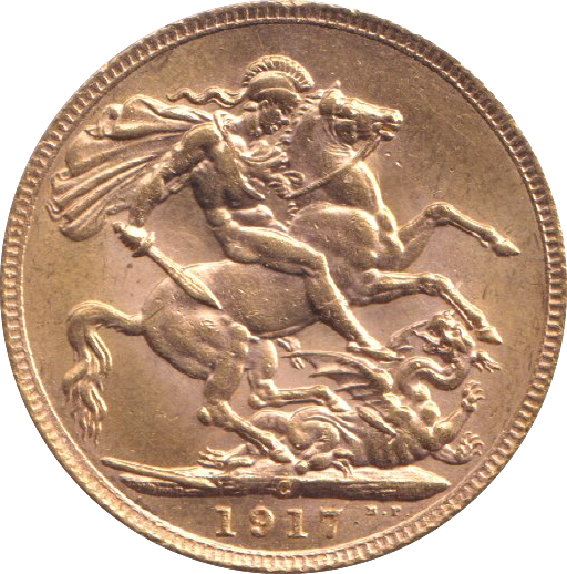 1917 GOLD SOVEREIGN ( UNC ) OTTAWA MINT