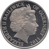 2011 FIVE POUNDS 40TH ANNIVERSARY OF DECIMALISATION ( PROOF )