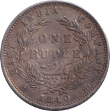 1840 SILVER RUPEE INDIA REF-4
