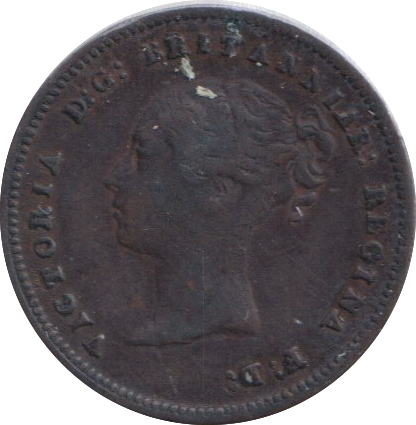 1843 HALF FARTHING ( GVF )