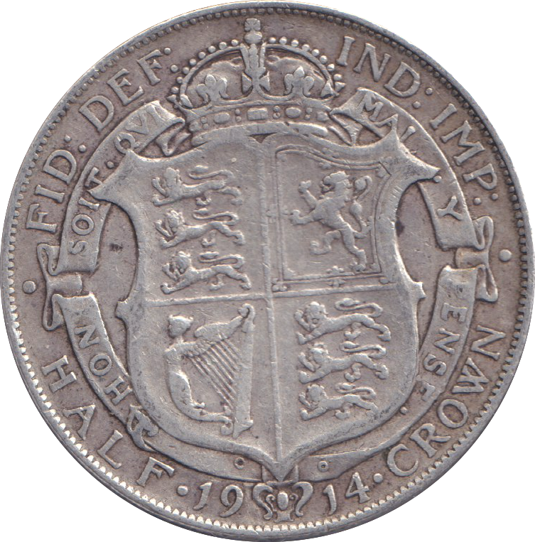 1914 HALFCROWN ( GF )