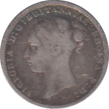 1885 THREEPENCE ( FINE )