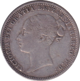 1875 SIXPENCE ( VF )