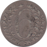 1812 LINCOLN SILVER SIXPENCE TOKEN