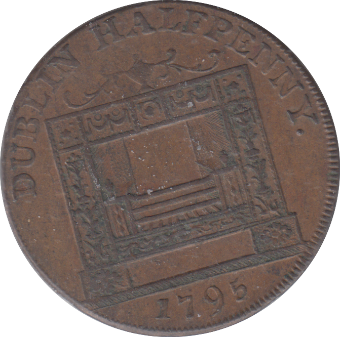 1795 DUBLIN HALFPENNY TOKEN