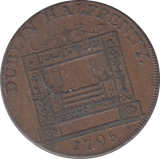 1795 DUBLIN HALFPENNY TOKEN
